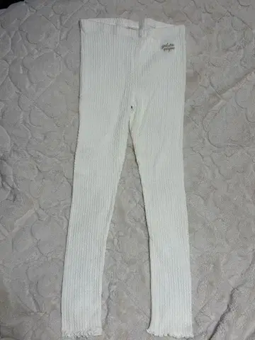 [ 미사용 ] 젤라또피케 화이트 리브 레깅스 size Free