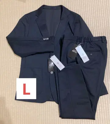새상품 미사용 L 사이즈 비슈 파자마 수트 셋업 블랙