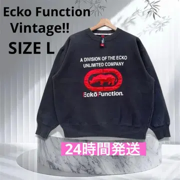 빈티지 에코 펑션 맨투맨 트레이닝복 L 블랙