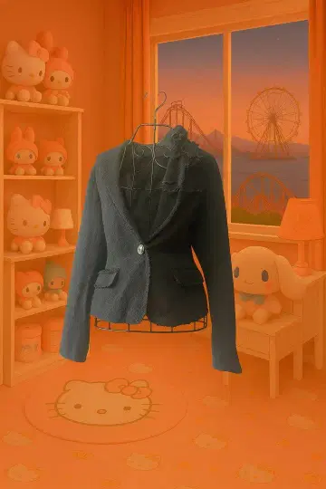 axes femme 자켓 빅 사이즈 L 레이스 탈부착 가능 자켓 관 A3