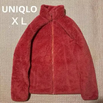 유니클로 UNIQLO 퍼리 플리스 풀 지퍼 자켓 XL 핑크
