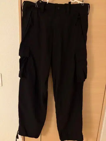 Y-3 블랙 카고 팬츠