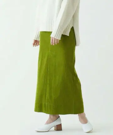 MACPHEE 코튼 코듀로이 스커트