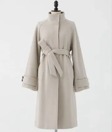 PUBLIC TOKYO 캐시미어 실크 코트 그레이