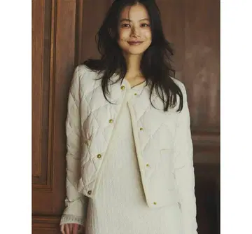 [ 미사용 새상품 ] TAION x anuans 노카라 퀼팅 숏 다운