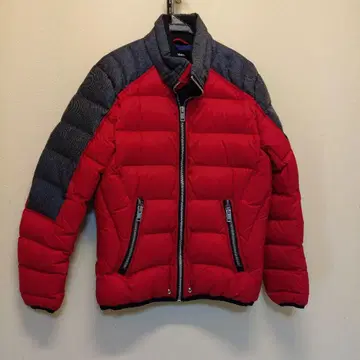 레드/그레이 다운 자켓