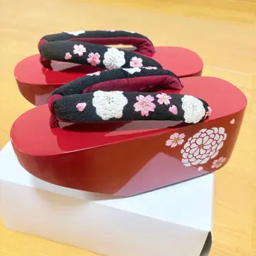 일본 나막신 통굽 통굽 성인식 등에