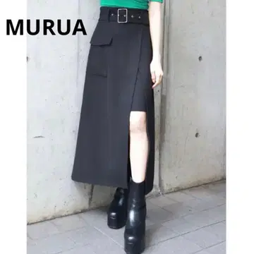 무루아 스커트 슬릿 스커트