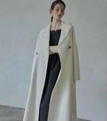 [ 새상품급 ] 르쉘 블루 더블 페이스 롱 코트