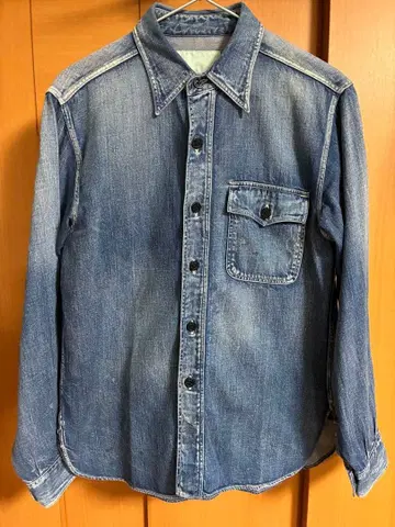 슈가케인 데님 셔츠 굿 페이드 sugarcane 새상품급 중고