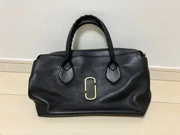 마크제이콥스 블랙 가죽 핸드백 뜨개질 핸들