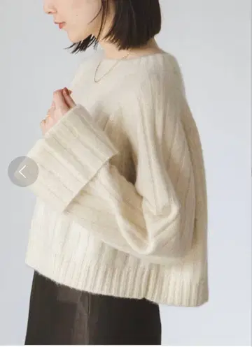 새상품급 [ NOBLE ] YAK/야크 와이드 리브 니트 풀오버