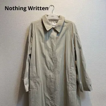 NOTHING WRITTEN 롱 코트 라이트 베이지