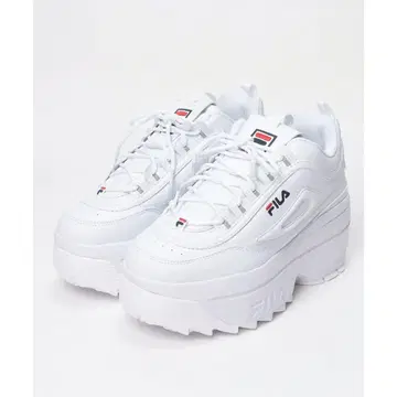 [ 새상품급 ] FILA 통굽 스니커즈 디스럽터 2 웨지 23.5cm