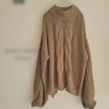 [ who's who Chico ]   베이지 니트 오버 사이즈