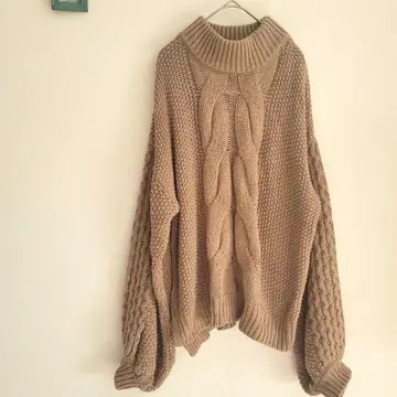 [ who's who Chico ]   베이지 니트 오버 사이즈