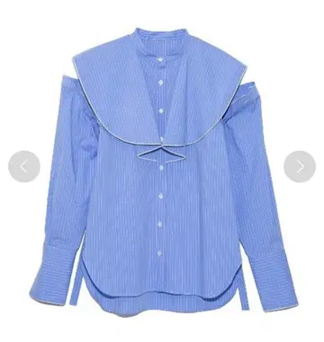 릴리 브라운 스트라이프 블루 블라우스