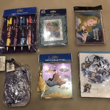 도쿄 디즈니 리조트 문구 세트 6점