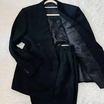 컨디션 최상 장 프랑코 페레 셋업 수트 52R 블랙 빅 사이즈