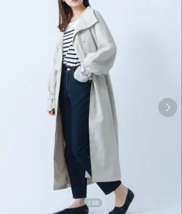 [ 새상품급 ] 2way 나일론 트렌치 롱 코트