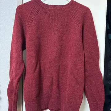 SCHOTT N.Y.C. 빨간색 크루넥 스웨터