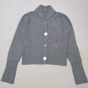 이타리야 니트 가디건 캐시미어 큐빅 그레이 사이즈 9