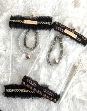 성숙/러블리  파우치 덕질 2개 세트 미사용 [블랙]