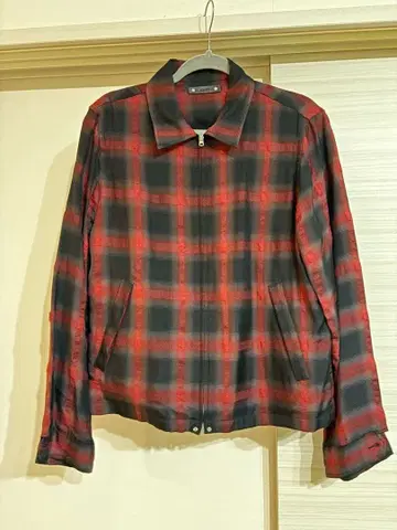 MINEDENIM 빨검 체크 자켓