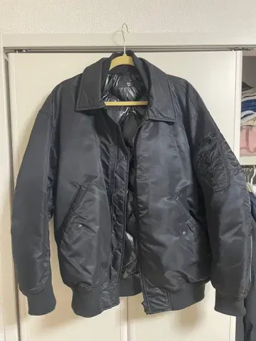 UNIQLO x JIL SANDER +J 다운 오버 사이즈 리브 블루종