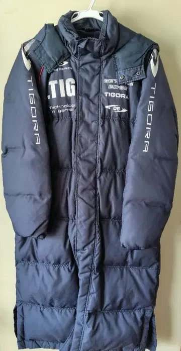 TIGORA 다운 벤치 코트 M 네이비