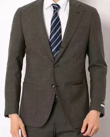 [ 새상품급 ] 정장 셀렉트 수트 브라운 린넨 혼방 수트 뉴질랜드 울