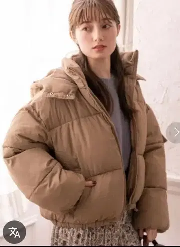 fifth 충전솜 숏 다운 코트 & 속기모 오버 사이즈 스웨터 2장 세트