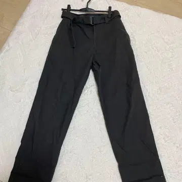 MHL mhl 남성용 팬츠 블랙 벨트 포함 캐주얼 팬츠