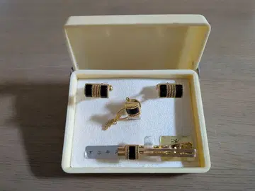 골드 오닉스 커프스 단추 세트