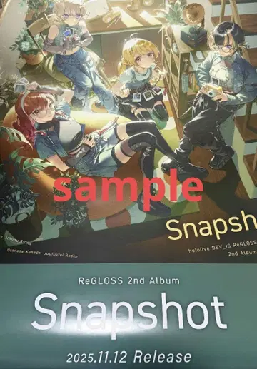 ReGLOSS 2nd Album Snapshot B2 포스터 당선품