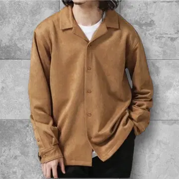 [ 미사용품 ] NANO universe 테브리드 페이크 스웨이드 셔츠