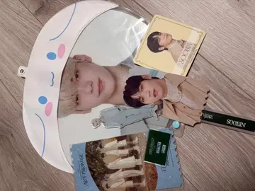 수빈 부채 아크릴 스탠드 세트