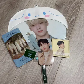 TXT 수빈 부채 아크릴 스탠드 세트