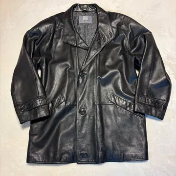 Mc Roman 가죽 자켓 블랙 천연 가죽 양가죽 L