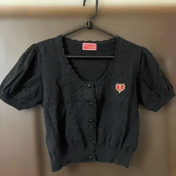 BABY, 블랙 반팔 가디건