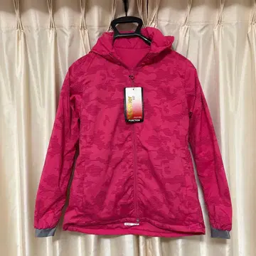 Number 후드 부착 핑크 자켓 S