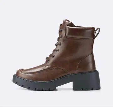 브라운 가죽 워크 부츠 GU L 사이즈 새상품급 완판