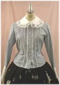 초기 레어 푸들 자수 블라우스 엔젤릭 프리티