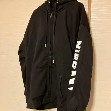 NieR 블랙 후드티 속기모