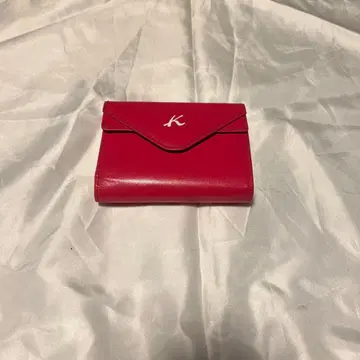 키타무라 로고 핑크 접이식 지갑