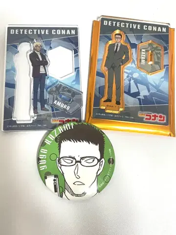 아무로 토오루 카자미 유야 미니 아크릴 스탠드, 캔 배지