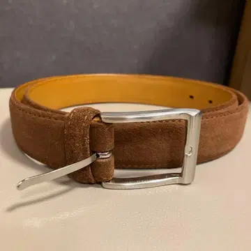 BARNEYS NEW YORK 브라운 스웨이드 벨트