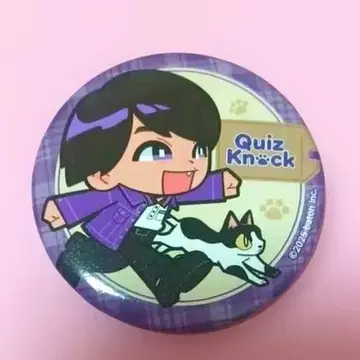 QuizKnock 행운 고양이 캔뱃지 야마모토 쇼아키