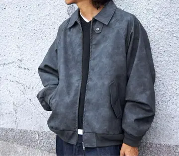 FFEIN 페인 빈티지라이크 페이크 가죽 자켓