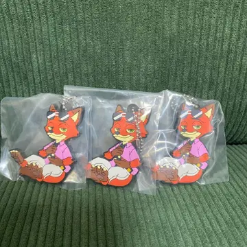 주토피아2 닉 와일드 아크릴 키링 3개 세트